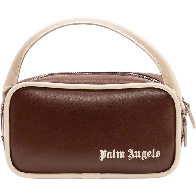 Palm Angels Schultertasche Borsa a Spalla con Logo braun