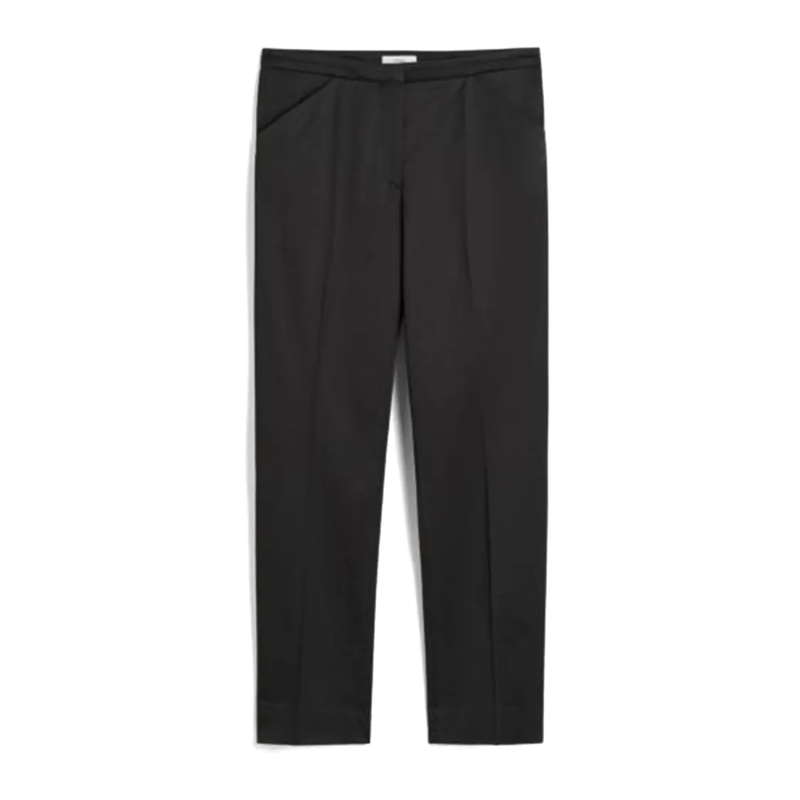 TOTEME  Cropped Straight Trousers Black