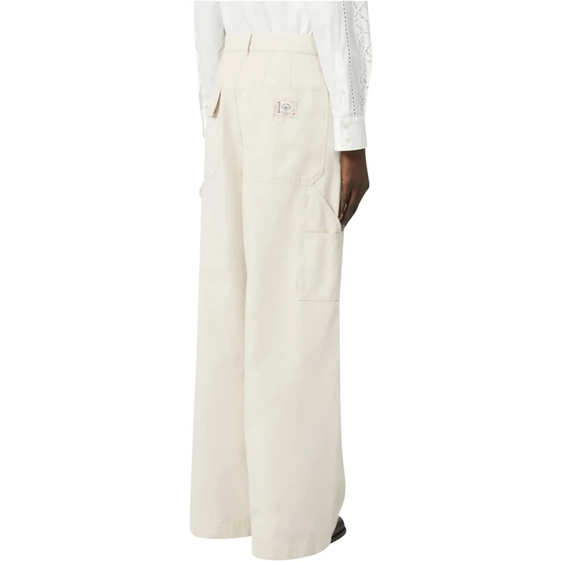 Max Mara Hose Max Mara Weekend Caronte Pantalons Ecru 2525136091 weiß(Image 4)