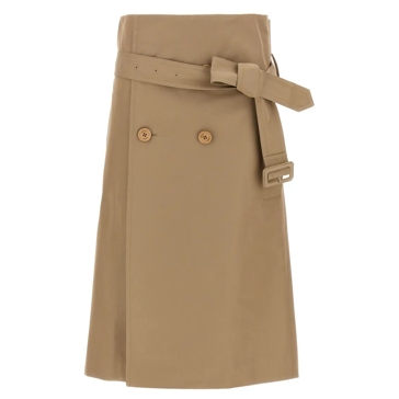 Vetements 'Deconstructed Trenchcoat' Skirt Brown Midirock