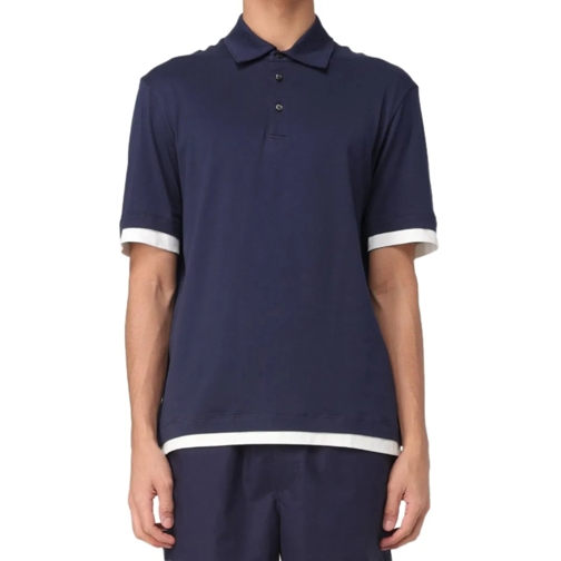 Roberto Collina Polo Roberto Collina T-shirts and Polos Blue blau