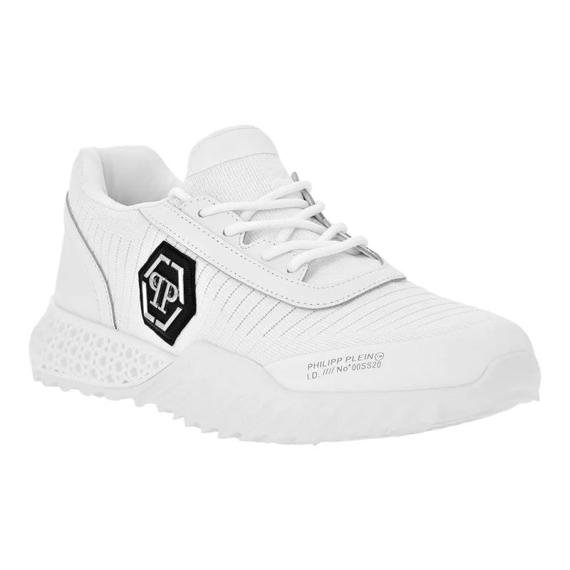 Philipp Plein Low-Top-Sneaker Runner Sneaker Hexagon weiss