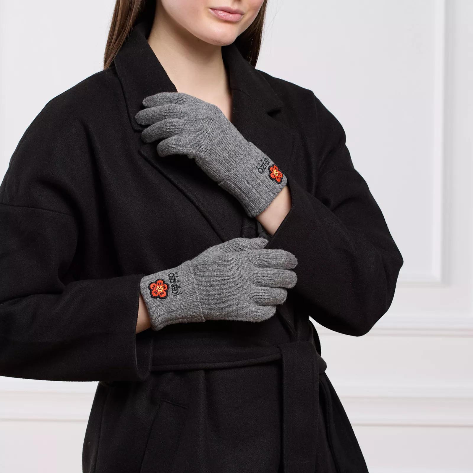 Kenzo Short Gloves Pearl Grey Glove