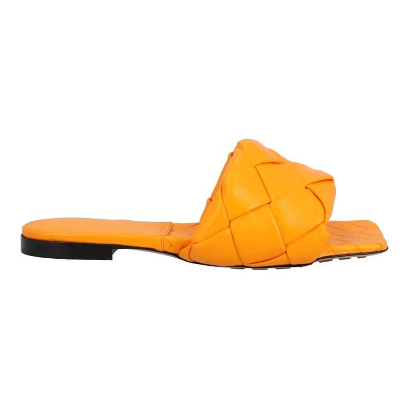 Bottega Veneta Sandalen Lido Flat Sandal Orange Orange
