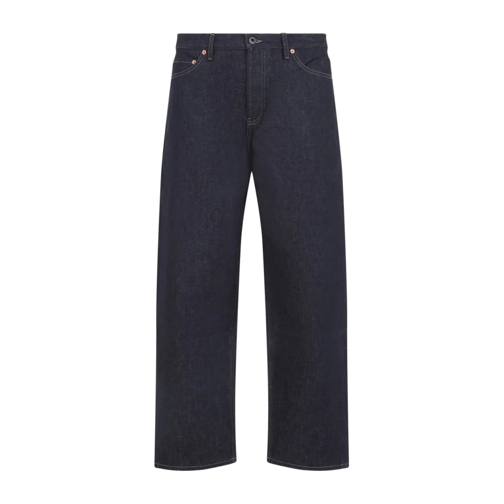 Valentino Jeans Denim Dark Blue Cotton Jeans Blue