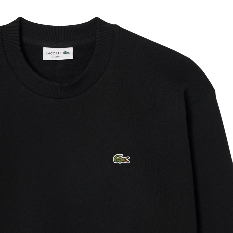 Lacoste  LACOSTE Herren Sweatshirt, Einfarbiger Basic Pullo schwarz(Image 2)