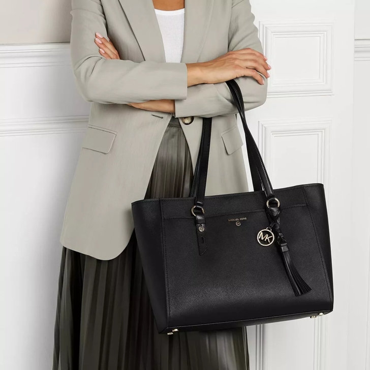 Michael kors large tote black top