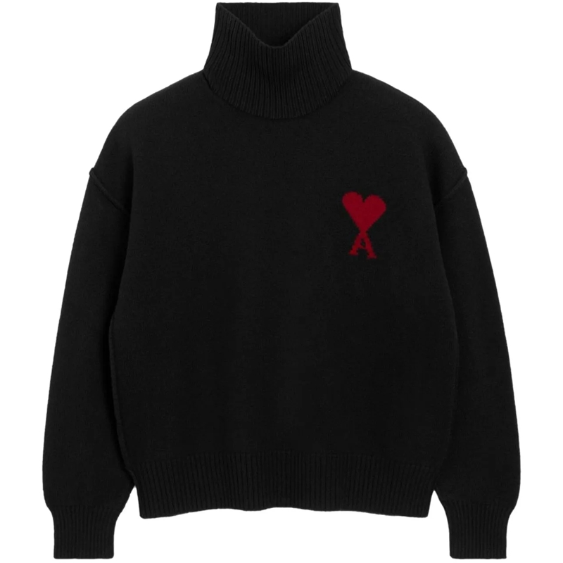 AMI Paris  Sweaters Black schwarz