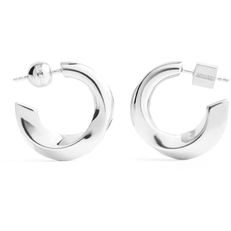 Jacquemus Créoles Bijoux Silver silber