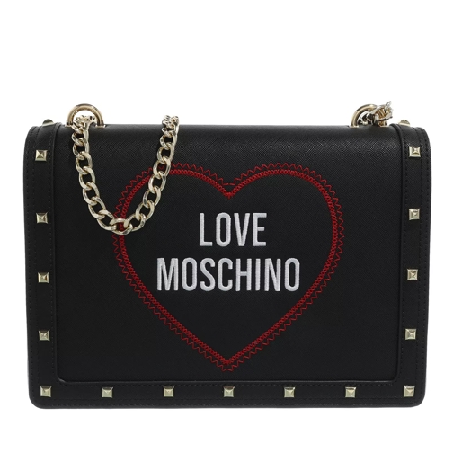 Love Moschino Borsa Saffiano Pu  Nero Crossbody Bag