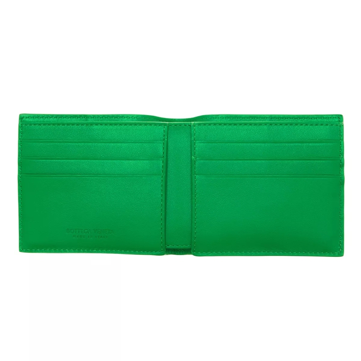 Bottega Veneta Wallet Parakeet Silver Bi Fold Portemonnaie