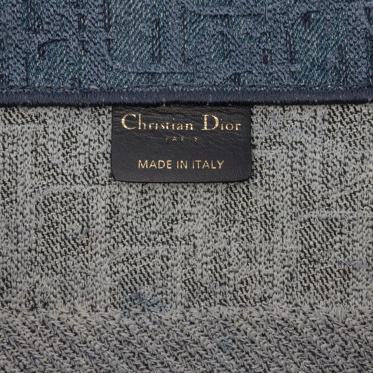 Thumbnail - Christian Dior Shopper - Medium Oblique Denim Book Tote - Gr. unisize - in Blau - für Damen