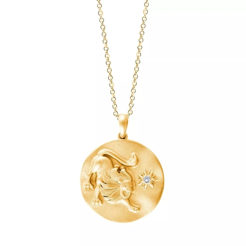 Pukka Berlin Zodiac Pendant - Leo Yellow Gold Collier moyen