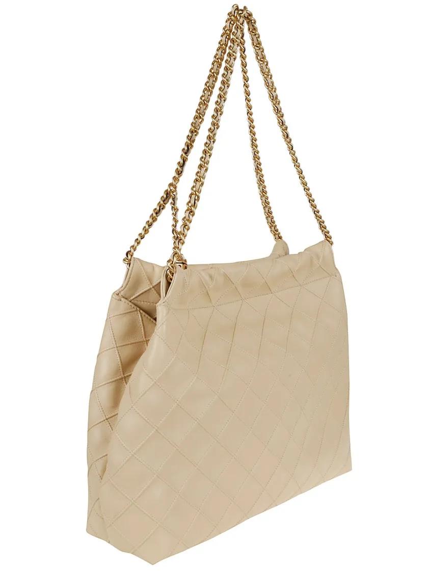 TORY BURCH Hobo bags Fleming Hobo Bag in beige
