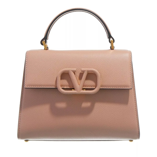 Valentino Garavani Small VSLING Handbag Leather Rose Canelle/Clay Axelremsväska