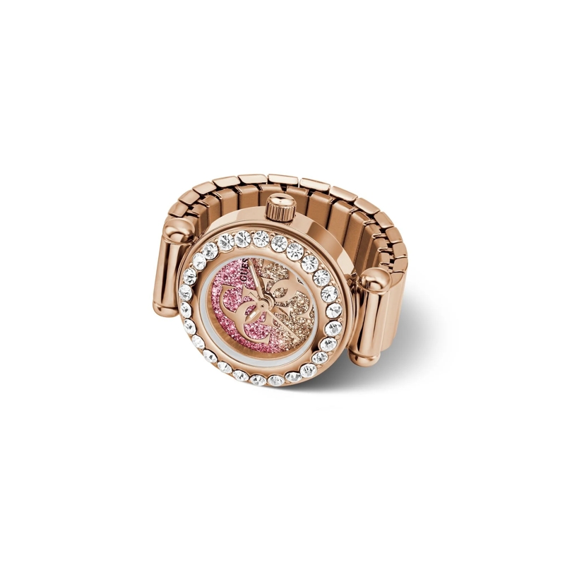 Guess Quarzuhr Quarz-Analoguhr Anna rosa