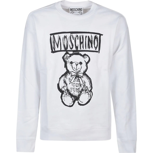 Moschino  Teddy Bear Print Sweatshirt White weiß