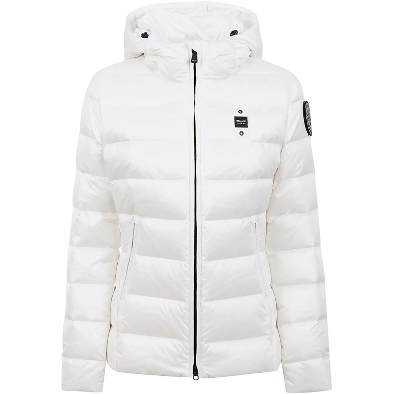 Blauer Veste de transition Coats White weiß