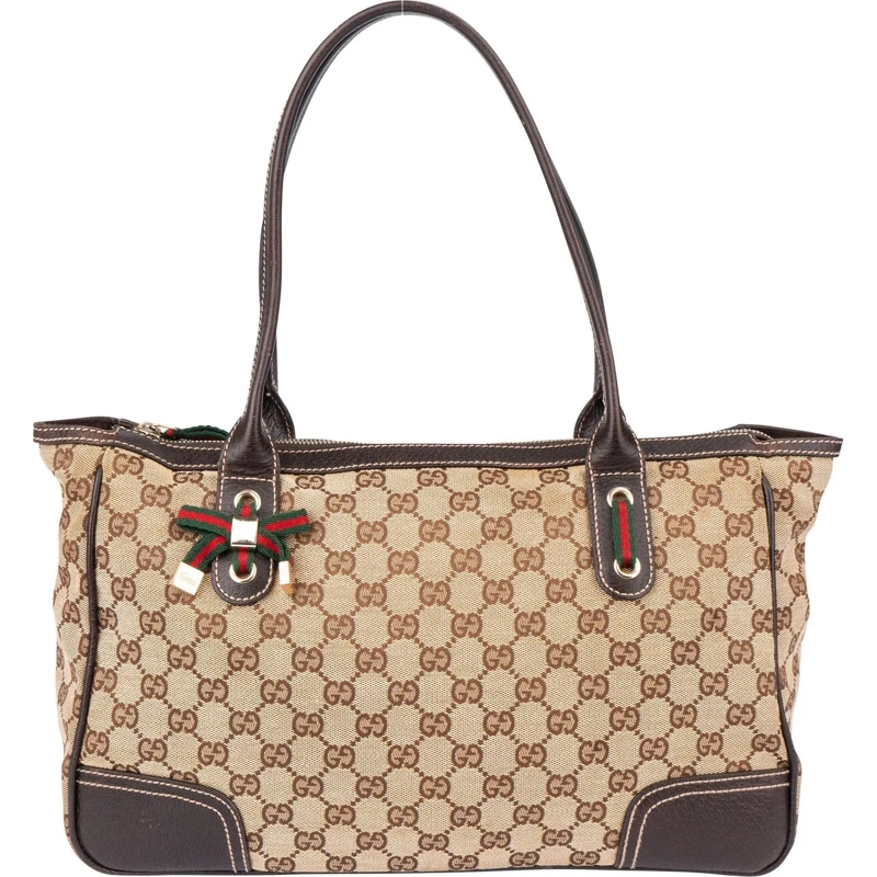 Gucci Schultertasche Gucci GG Monogram Princy Handbag braun