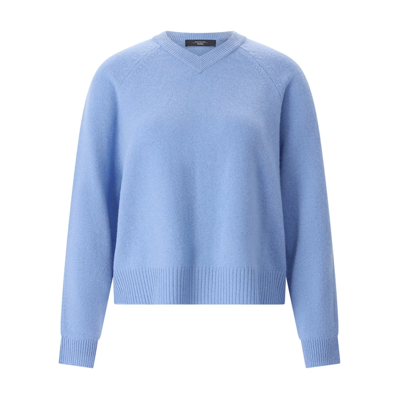 WEEKEND Max Mara Pullover Pullover aus Kaschmir blau