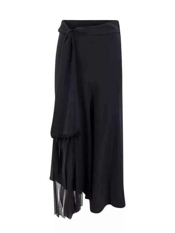 Erika Cavallini Viscose Blend Skirt Black | fashionette