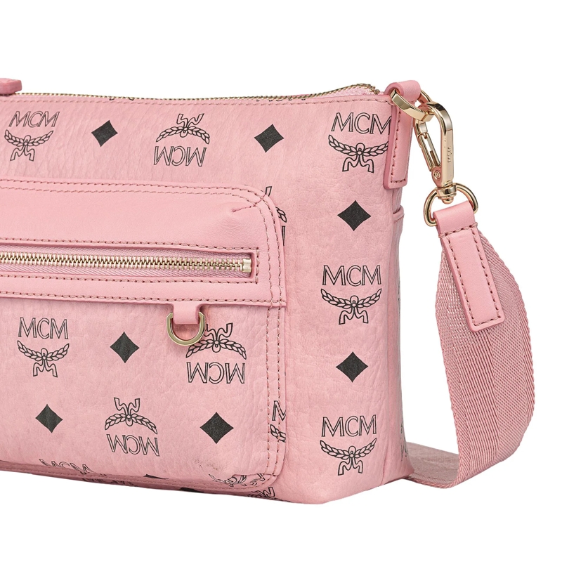 MCM Crossbody Bag Aren Vi Crossbody Sml Pz Soft Pink(Image 6)