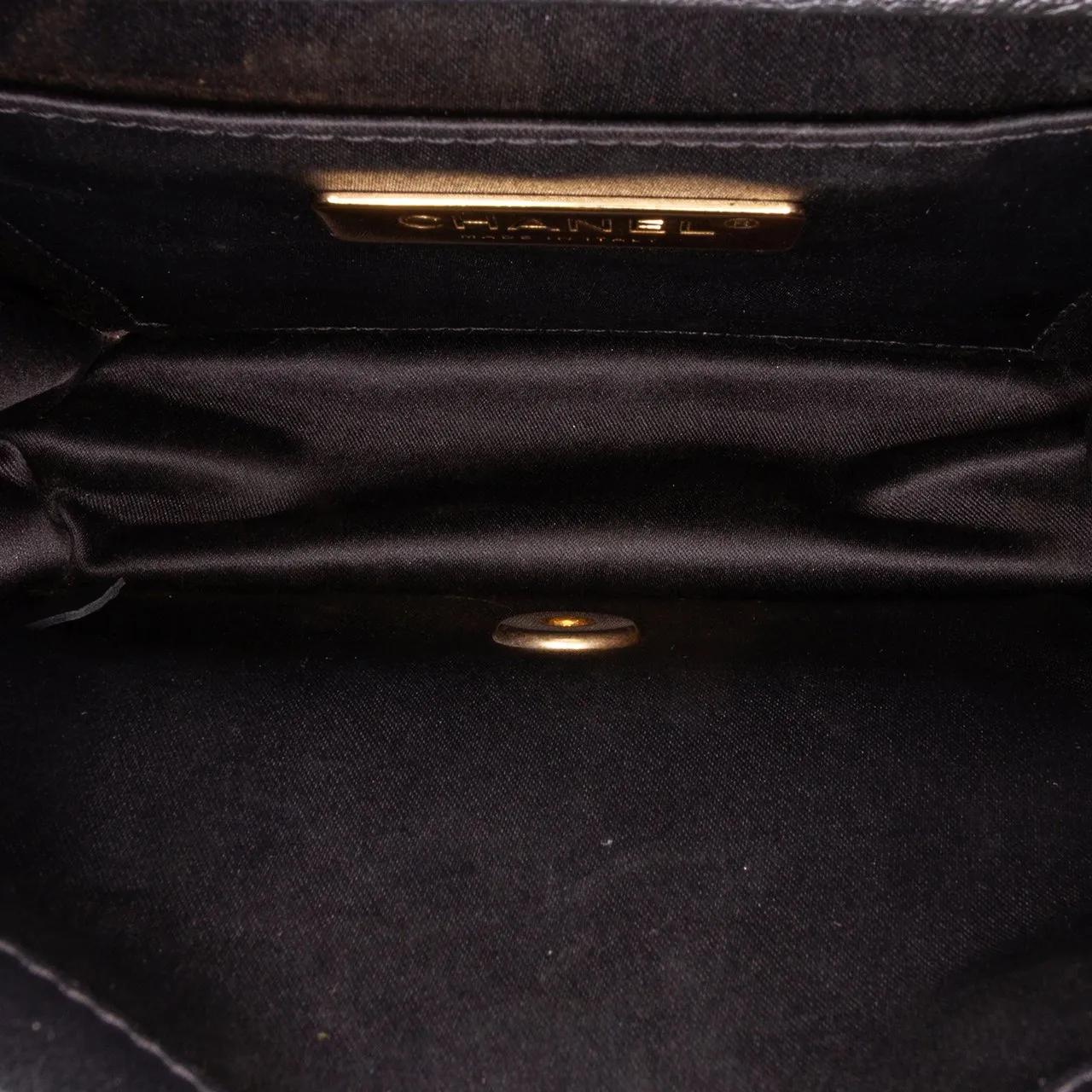 Thumbnail - Chanel Hobo Bags - Mini Square Calfskin Coco Embossed Flap - Gr. unisize - in Schwarz - für Damen