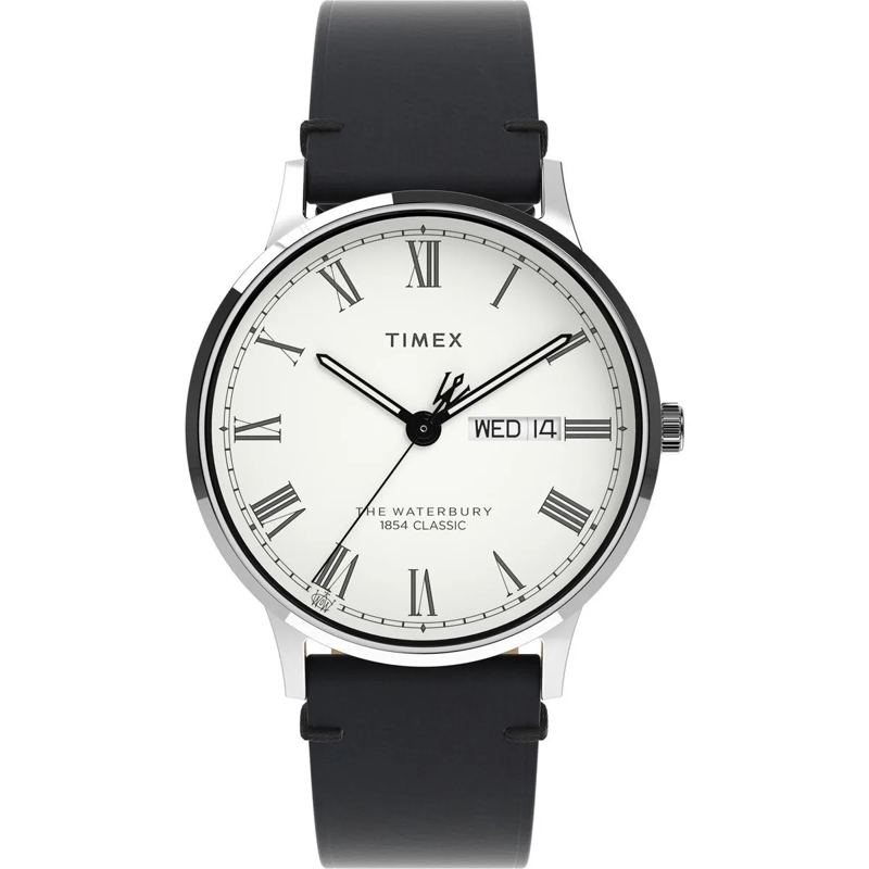 Timex Automatikuhr Analoge Uhr Waterbury Traditional schwarz