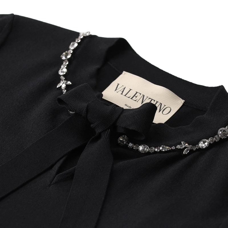 Valentino Garavani Mini-robe Minikleid mit Schmuckdetails schwarz(Image 3)