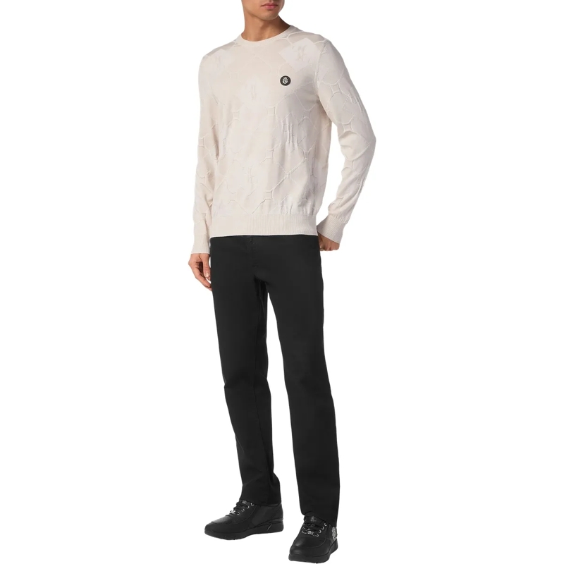 BILLIONAIRE  Rundhalspullover weiss(Image 5)