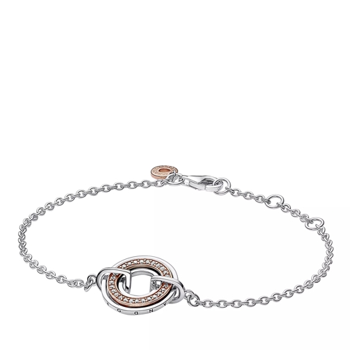 Pandora Pandora Signature Two-tone Logo & Pavé Chain Brace silver Bracelet
