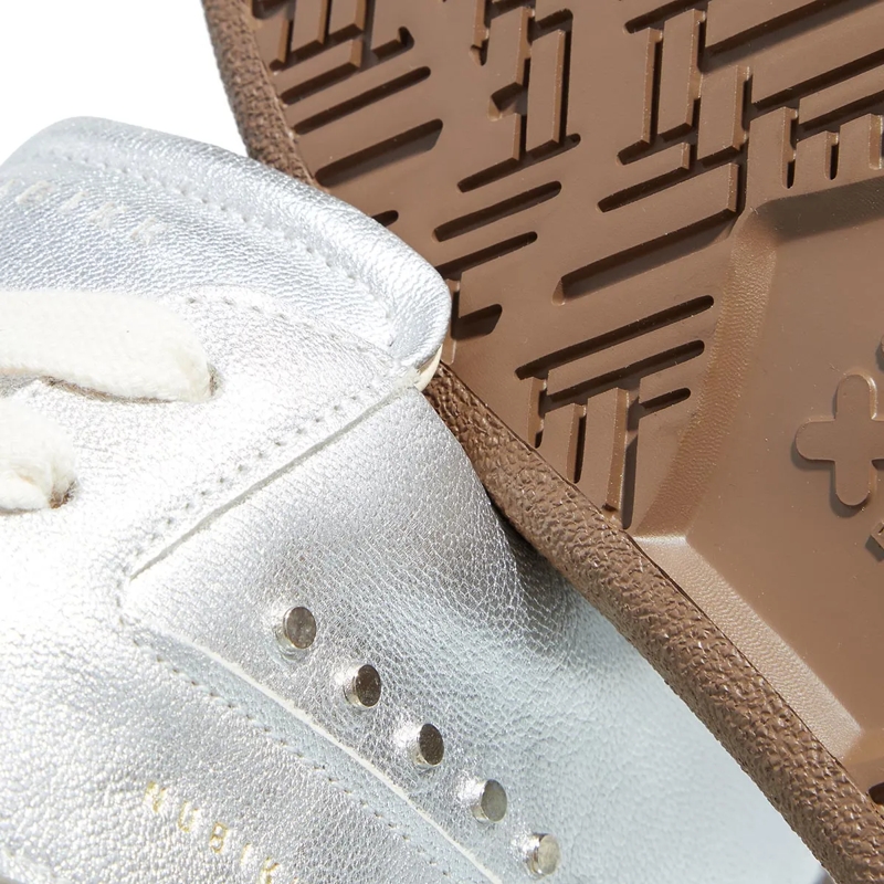 Nubikk Low-Top-Sneaker Ray Owen Studs (L) Silver Metallic Shiny Mocca(Image 4)