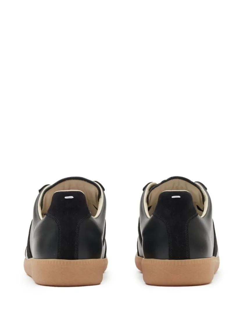 Thumbnail - Maison Margiela Low-Top Sneaker - Black Leather And Suede Sneakers With Contrasting - Gr. 41 (EU) - in Schwarz - für Dam...