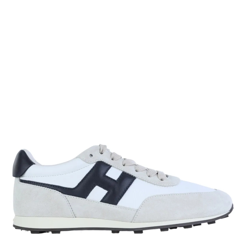 Hogan Lage-top sneaker White Sneakers With Grey Suede Overlays White