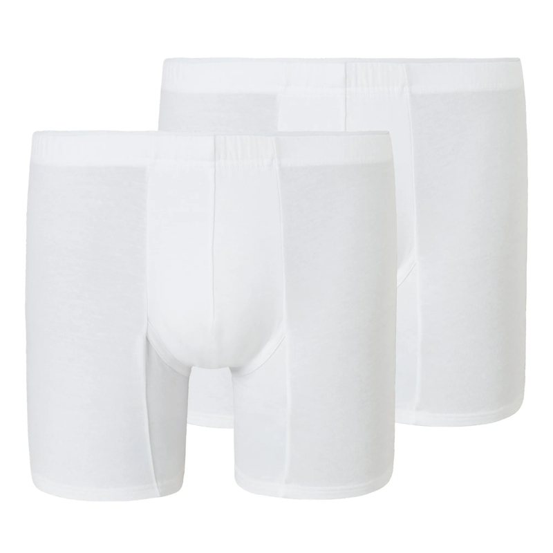 SCHIESSER  Premium Cotton-Shorts 2P 2er Pack weiss