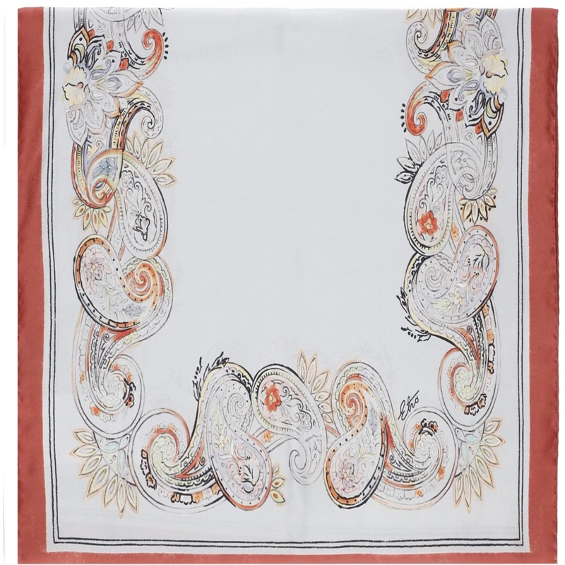 Etro Wollschal Scarfs Celeste weiß(Image 2)