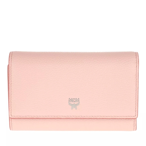 MCM Milla Wallet Medium Pink Blush Portafoglio con patta