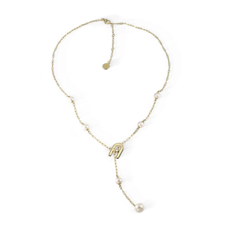 Furla Mittellange Halskette Halskette Furla Arch Pearl gold