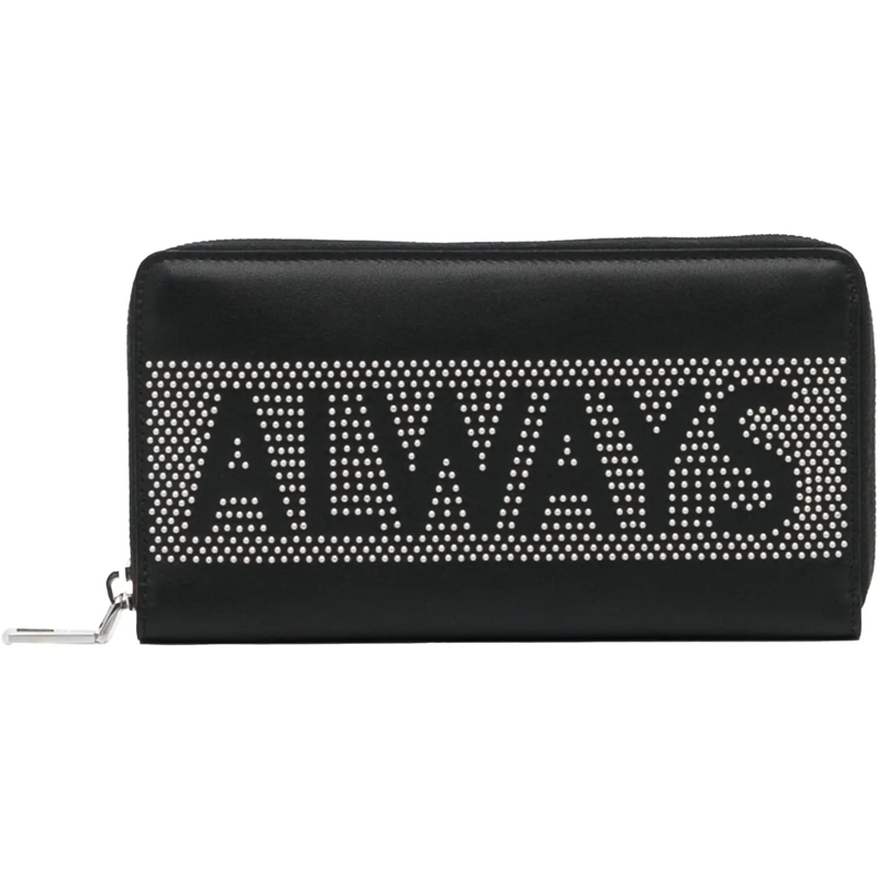 Valentino Garavani Geldbörse Studded Zip Around Wallet schwarz