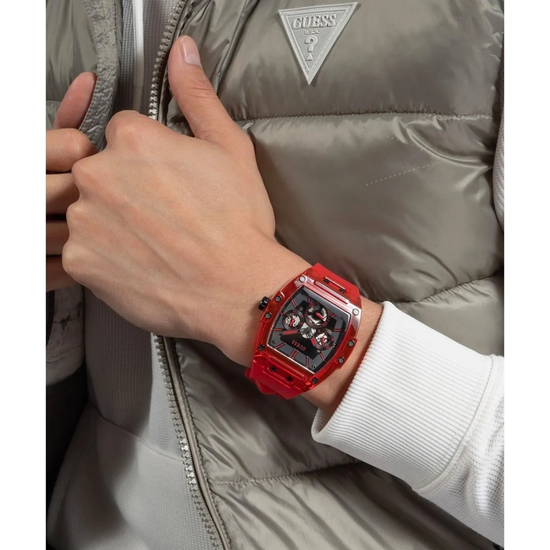 Guess Quarzuhr Quarz-Analoguhr Gt Phoenix rot(Image 5)