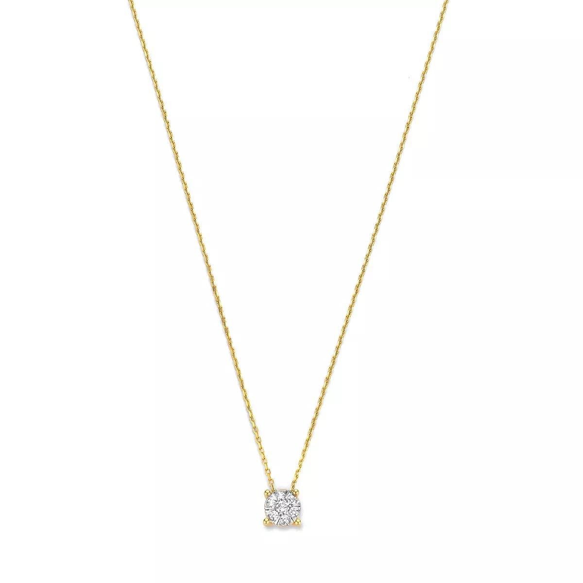 Isabel Bernard Halskette - De la Paix Hanaé 14 karat necklace  diamond 0.14 - Gr. unisize - in Gold - für Damen