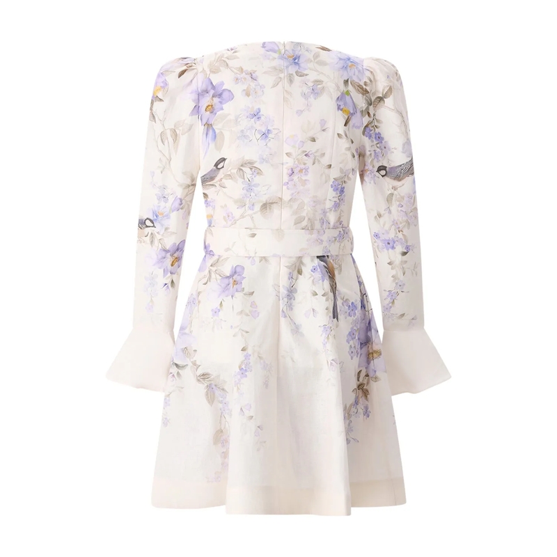 Zimmermann Minikleid Minikleid Luna mit floralem Muster mehrfarbig(Image 3)