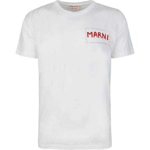 Marni T-shirts Marni White cotton t-shirt weiß