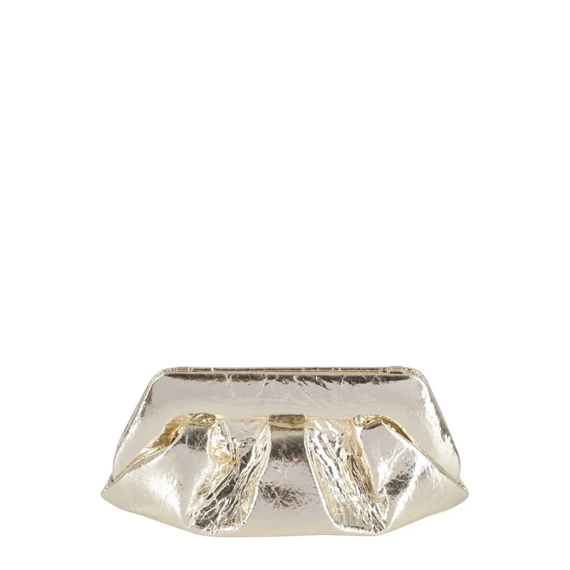 Themoirè Sac à bandoulière Emera Gold Handbag With Crinkled Texture Neutrals