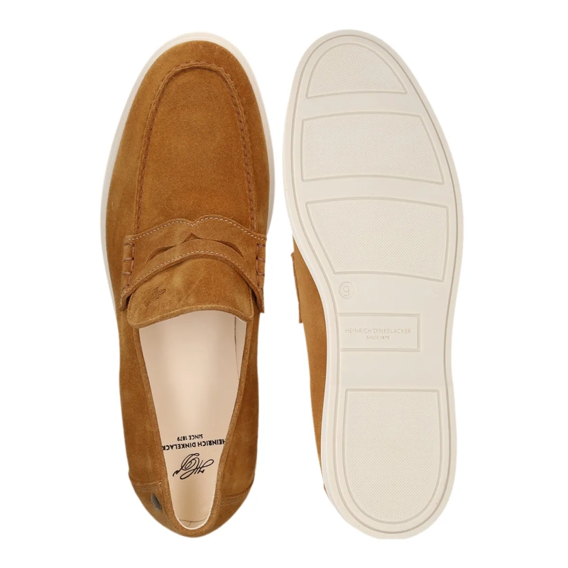 Heinrich Dinkelacker Mocassin Loafer Genua Plain Loafer V mittel-braun(Image 4)