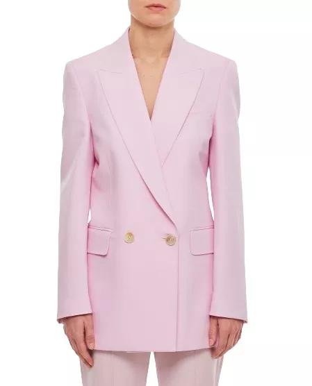 Alexander McQueen - Wool Double Breasted Jacket - Größe 42 - pink