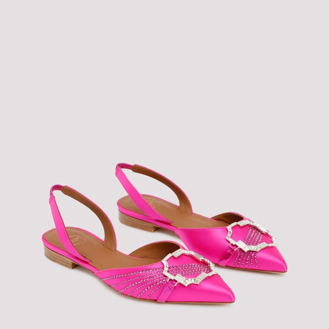 Thumbnail - Fuchsia Satin Misha Flats - Gr. 36 (EU) - in Rosa