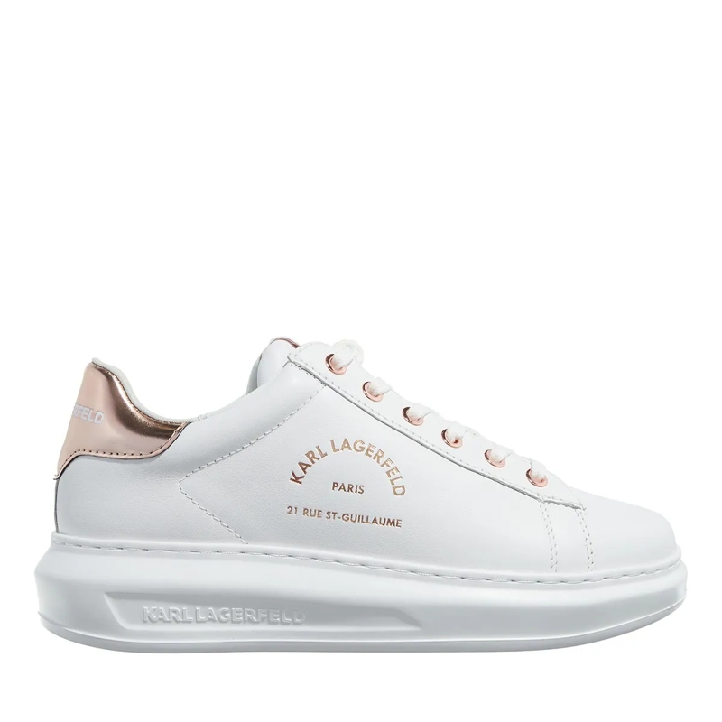 Karl Lagerfeld Low-Top-Sneaker Kapri Maison Karl Lace White Lthr W/Pink