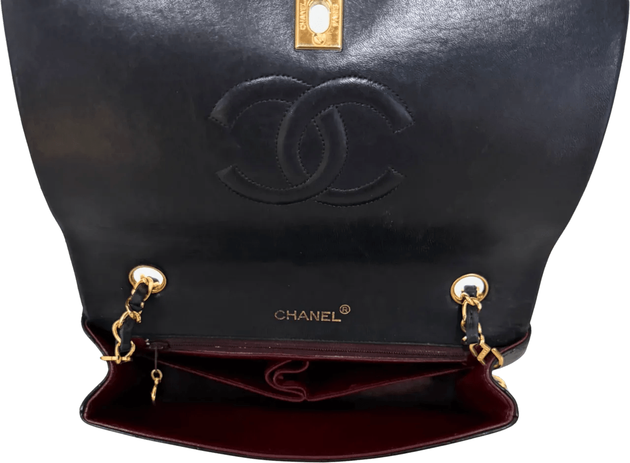 Thumbnail - Chanel Hobo Bags - Chanel Timeless Single Flap Small Lamb Leather Bla - Gr. unisize - in Schwarz - für Damen