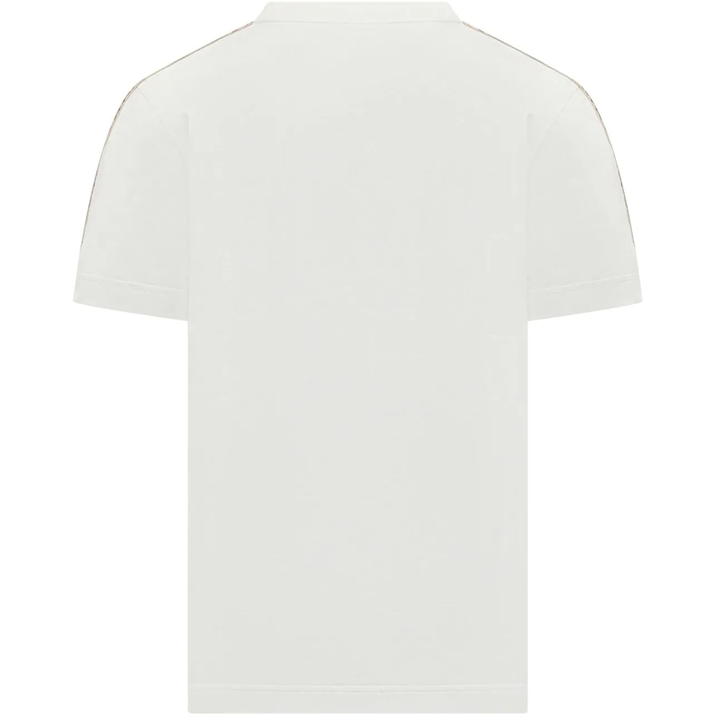 Burberry T-shirt T-Shirt con Motivo Check weiß(Image 2)